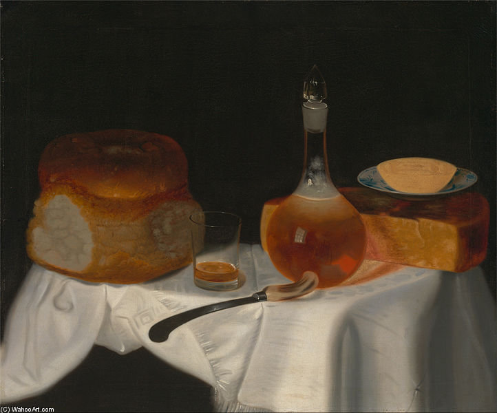 Still Life Of Bread, Butter And Cheese — George Smith