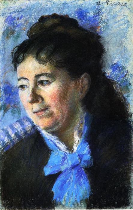 Portrait Of Madame Felicie Vellay Estruc — Camille Pissarro