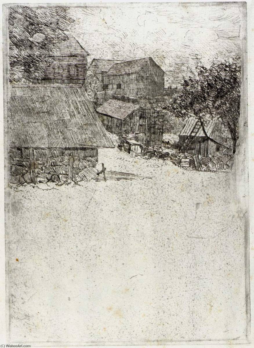 Neighboring Farm — Julian Alden Weir