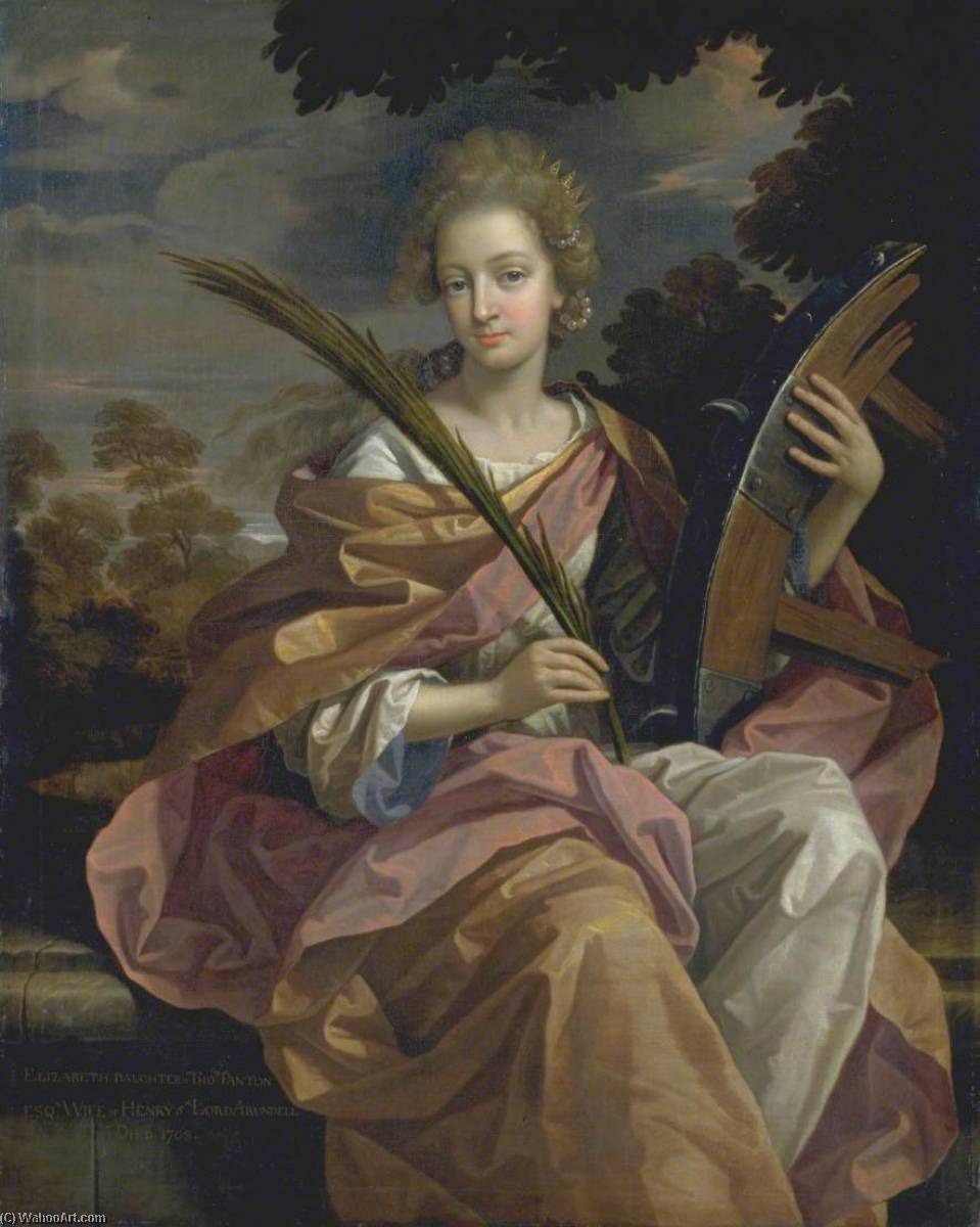 Elizabeth Panton, Later Lady Arundell Of Wardour, As Saint Catherine — Benedetto Gennari The Younger
