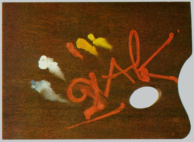 Dalh Palette. Frontispiece For The Outline Of 'the Key Dalh Paintings', 1972 — Salvador Dalí