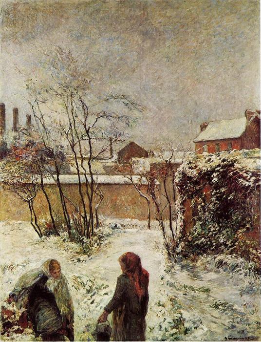 Der Garten Im Winter, Rue Carcel — Eugène Henri Paul Gauguin