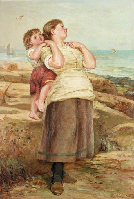Fishergirl And Child — Robert Jobling