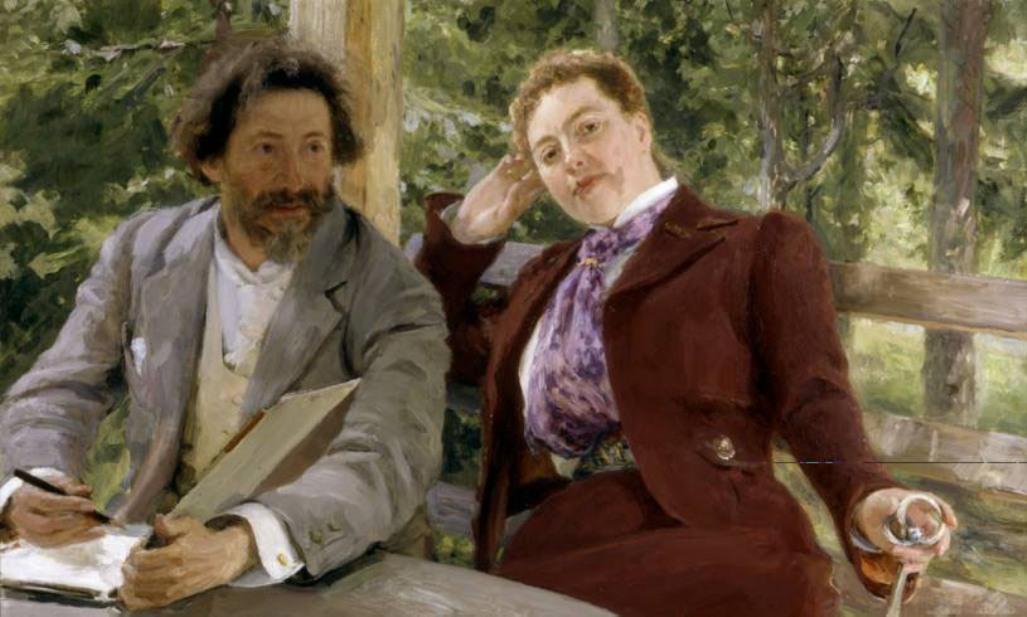 Double Portrait Of Natalia Nordmann And Ilya-repin — Ilya Yefimovich Repin