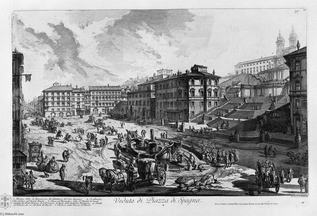 View Of The Piazza Del Popolo — Giovanni Battista Piranesi