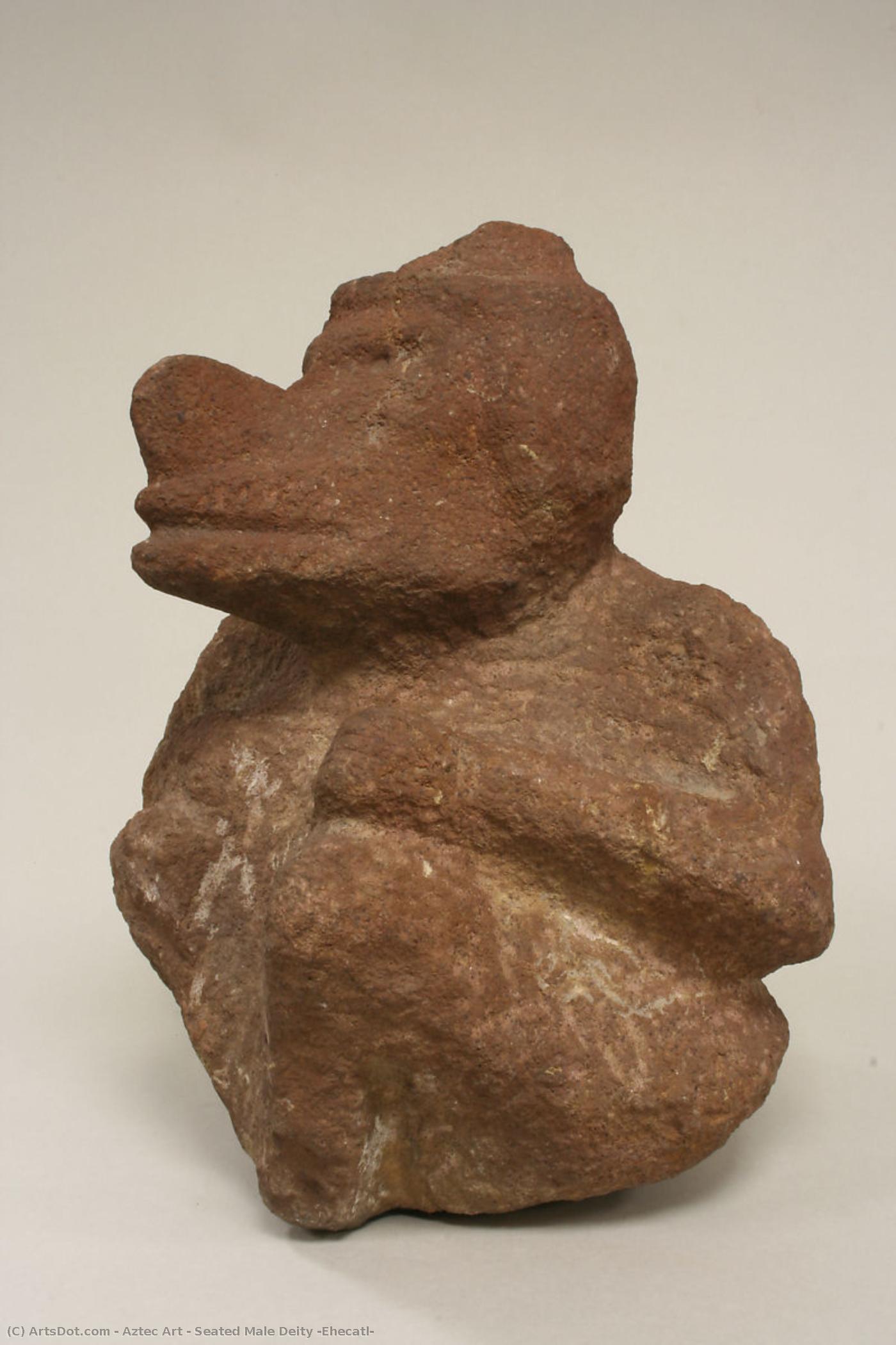 Seated Male Deity (ehecatl) — Aztečko Carstvo