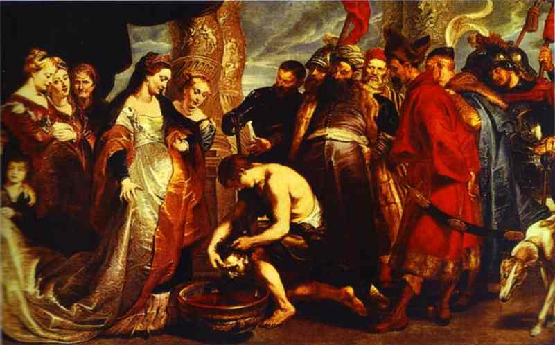 Queen Tomyris Before The Head Of Cyrus — Peter Paul Rubens