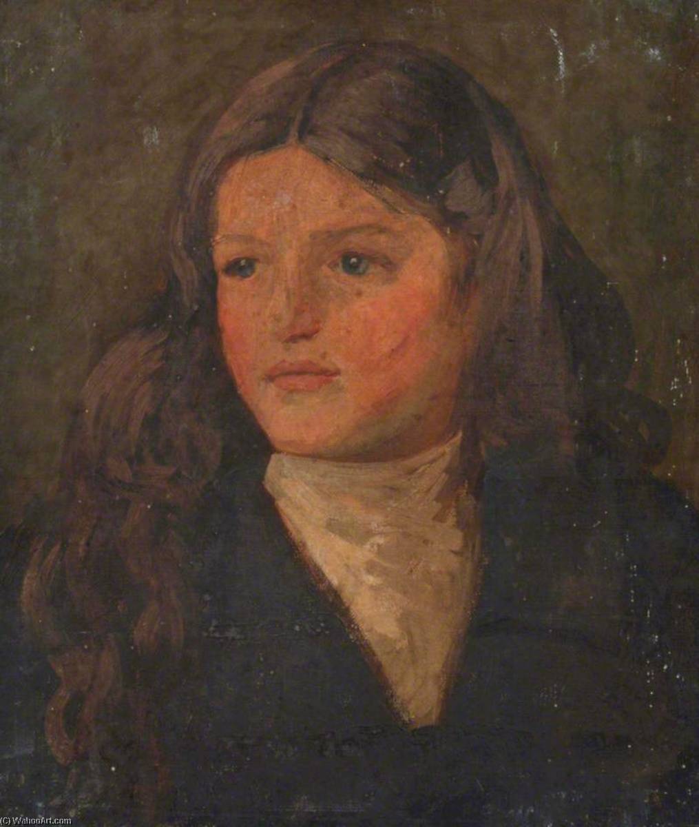 Portrait Of A Girl With White Cravat — William Herbert Allen