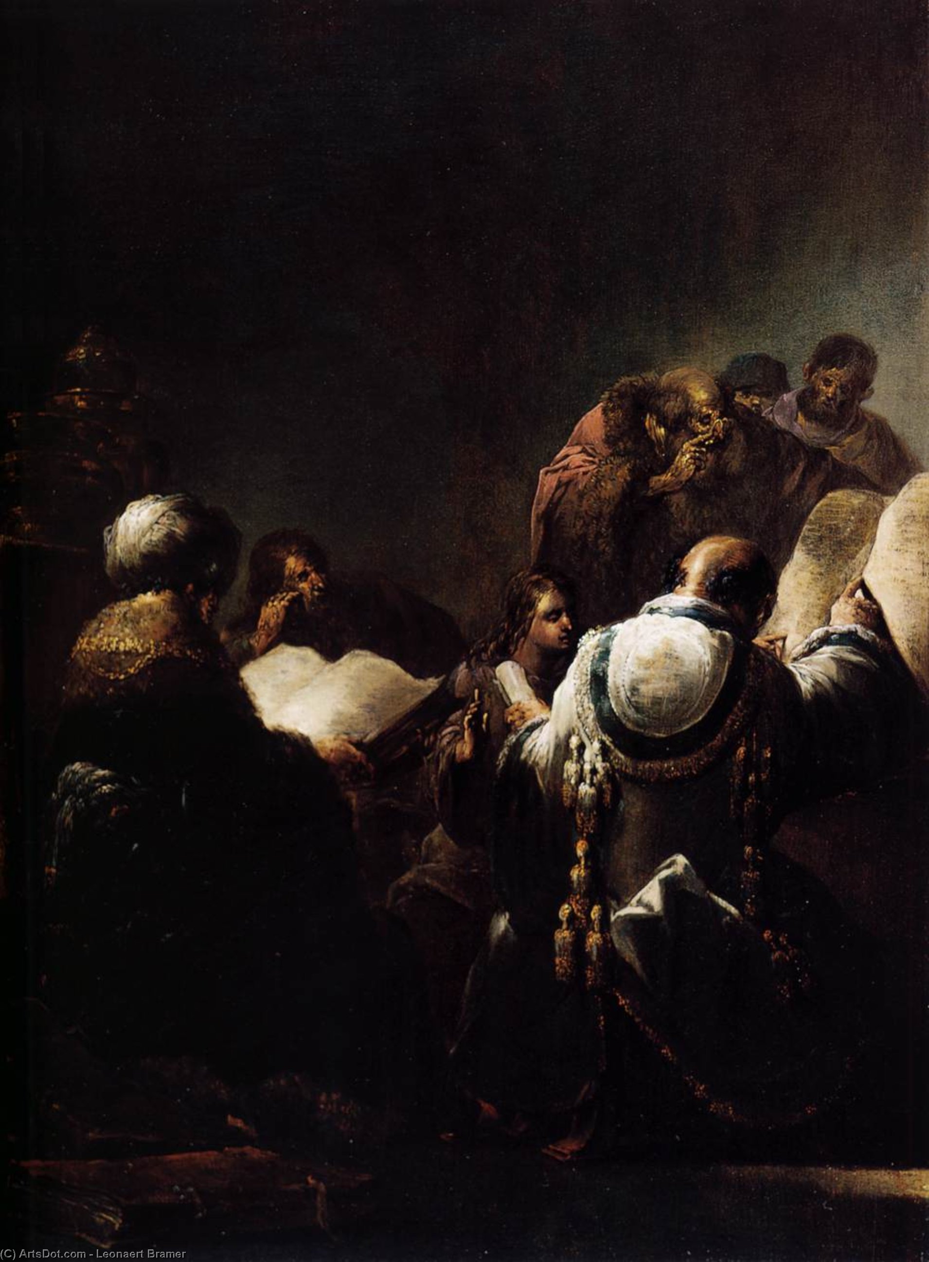 Christ Among The Doctors — Леонарт Брамер