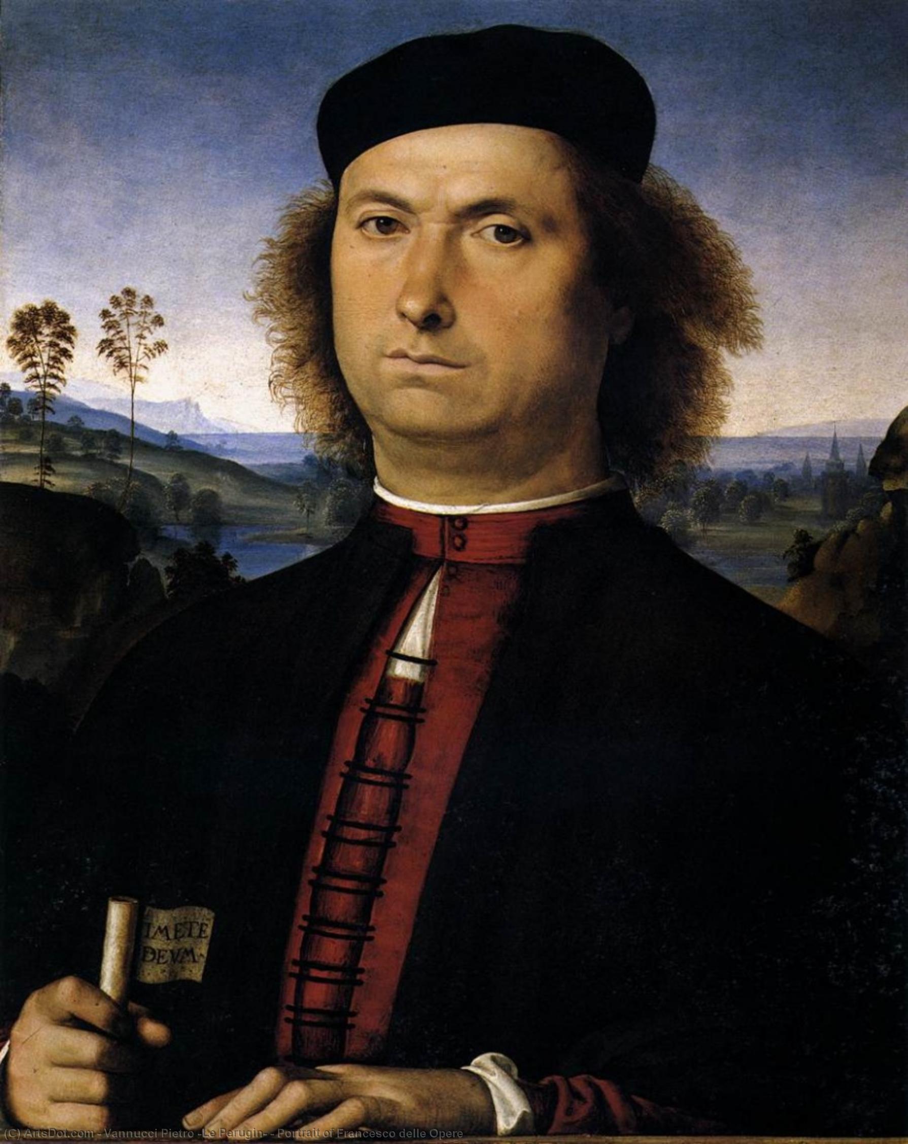 Retrato De Francesco Delle Opere — Pietro Perugino