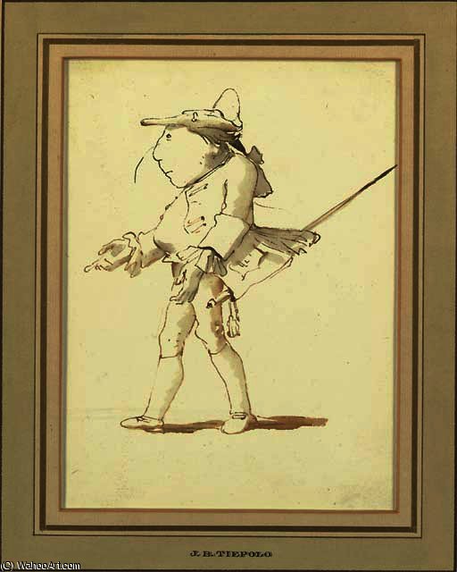 Caricature Of A Courtier — Ђовани Батиста Тијеполо
