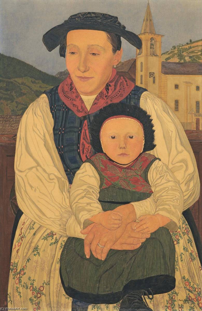 Amour Maternel, 1916 — Raphy Dallèves