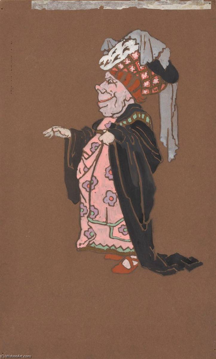 Ugly Duchess (costume Design For Alice In Wonderland, 1915) — William Penhallow Henderson