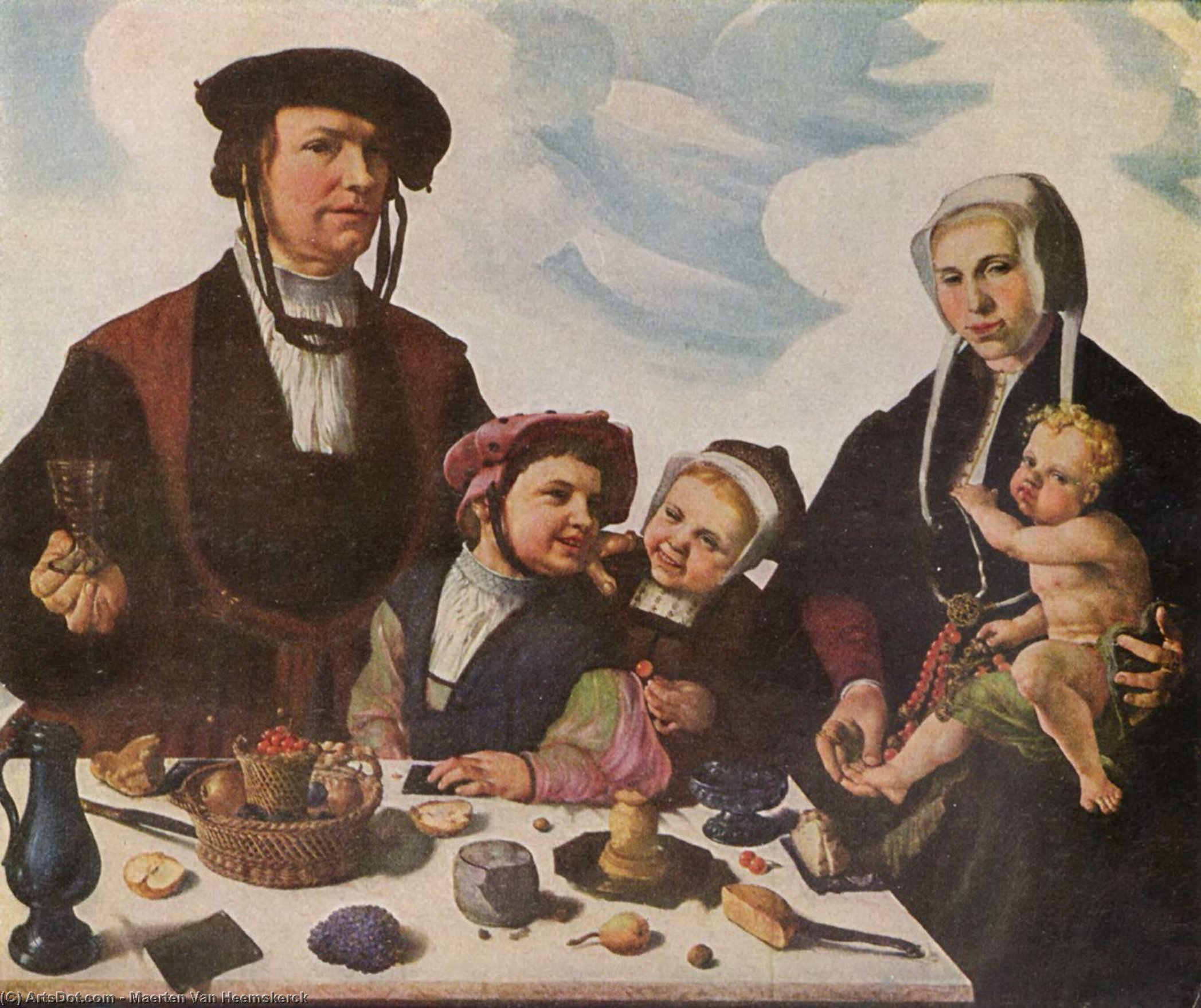 Pieter Jan Foppeszoon And His Family — Maerten Van Heemskerck