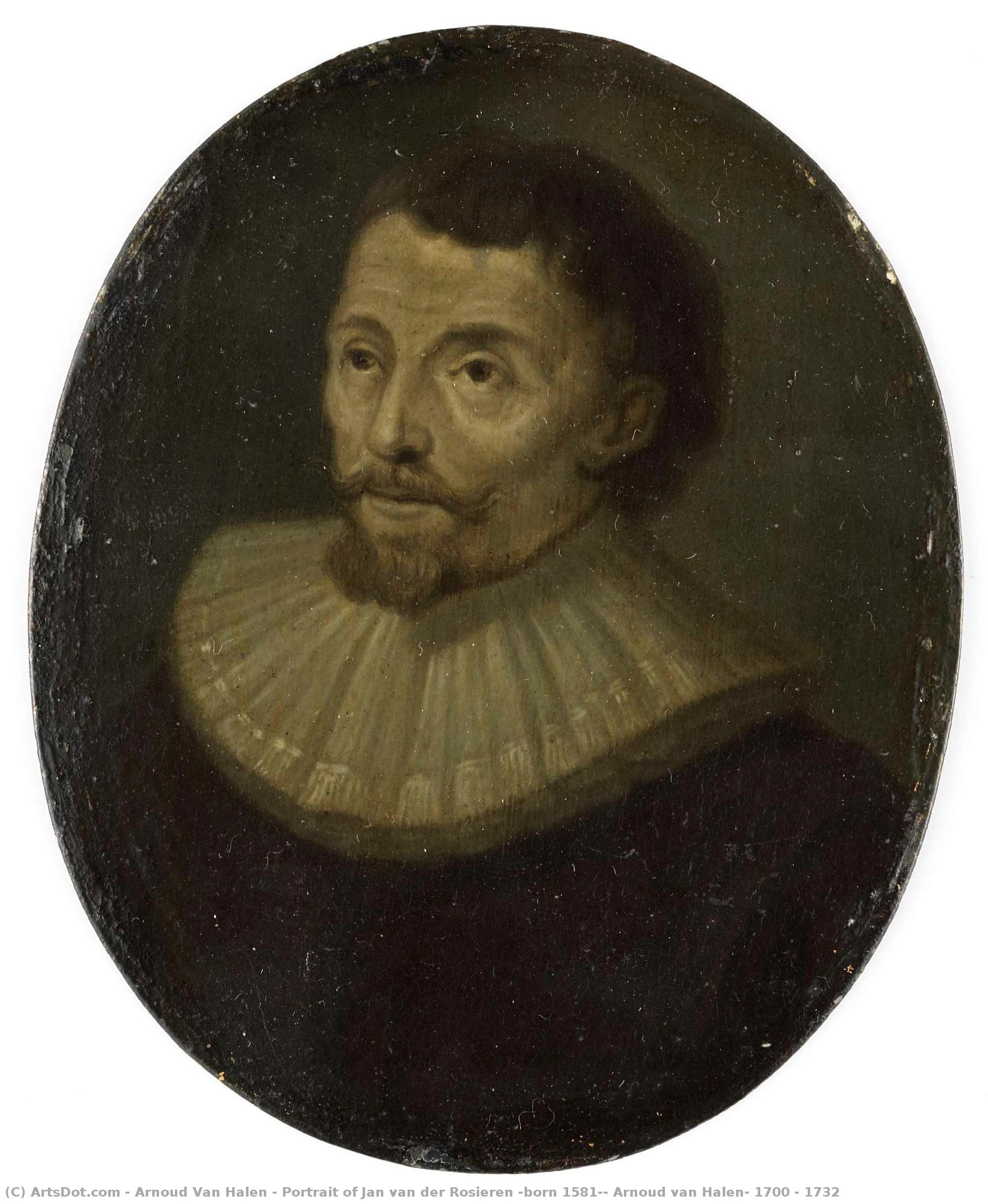 Portrait Of Jan Van Der Rosieren (born 1581), Arnoud Van Halen, 1700 - 1732 — Arnoud Van Halen