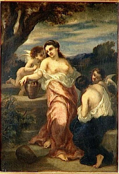 Le Puits. Nymphes Et Amours — Narcisso Díaz De La Peña