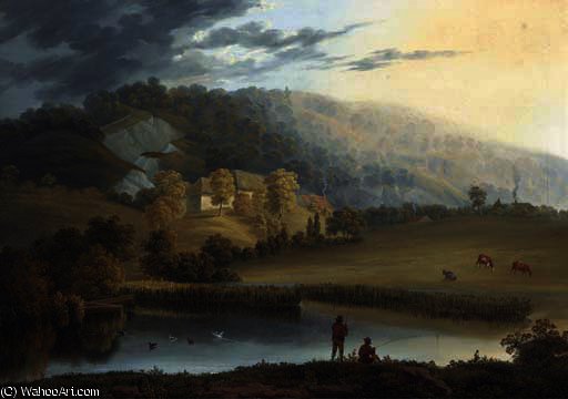 Anglers In An Extensive Landscape — William Alfred Delamotte