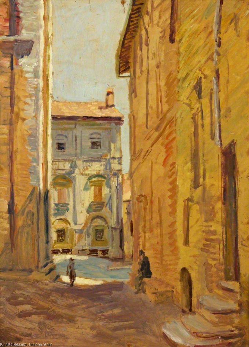 A Street In Pienza — Duncan Grant