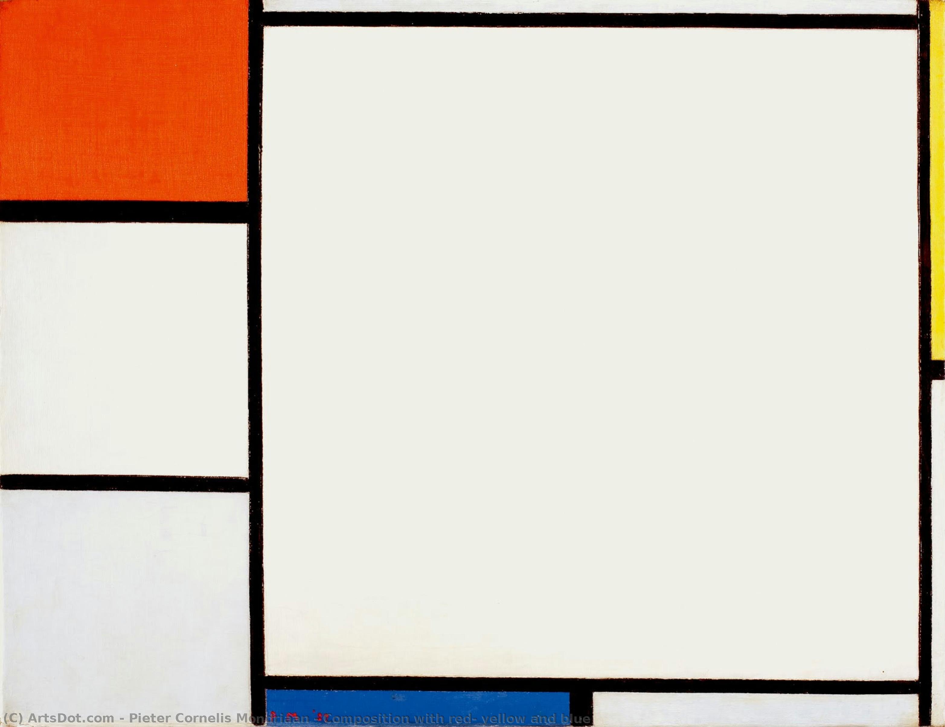 Composición Con Rojo, Amarillo Y Azul — Piet Mondrian