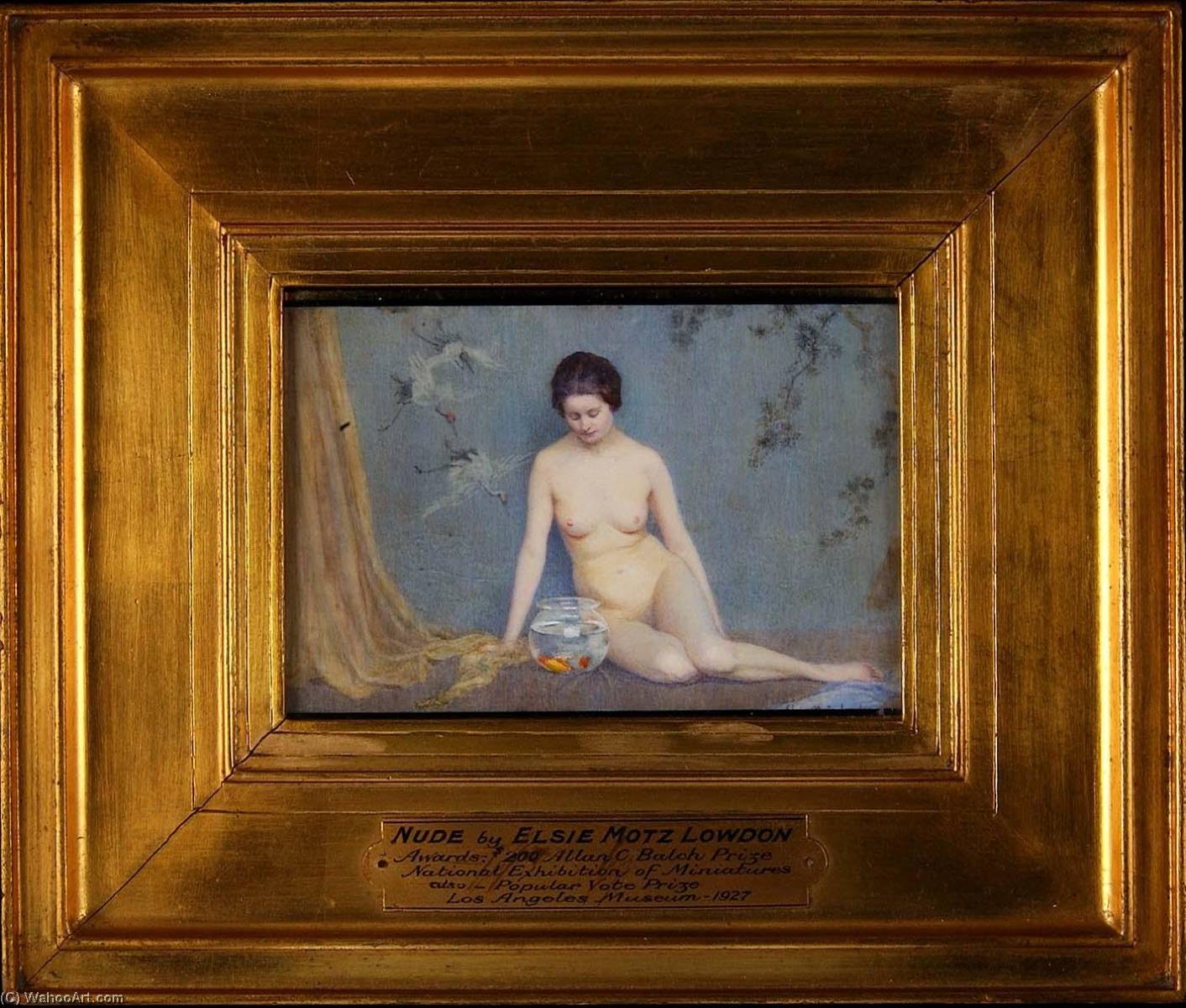 Nude With Goldfish — Elsie Motz Lowdon