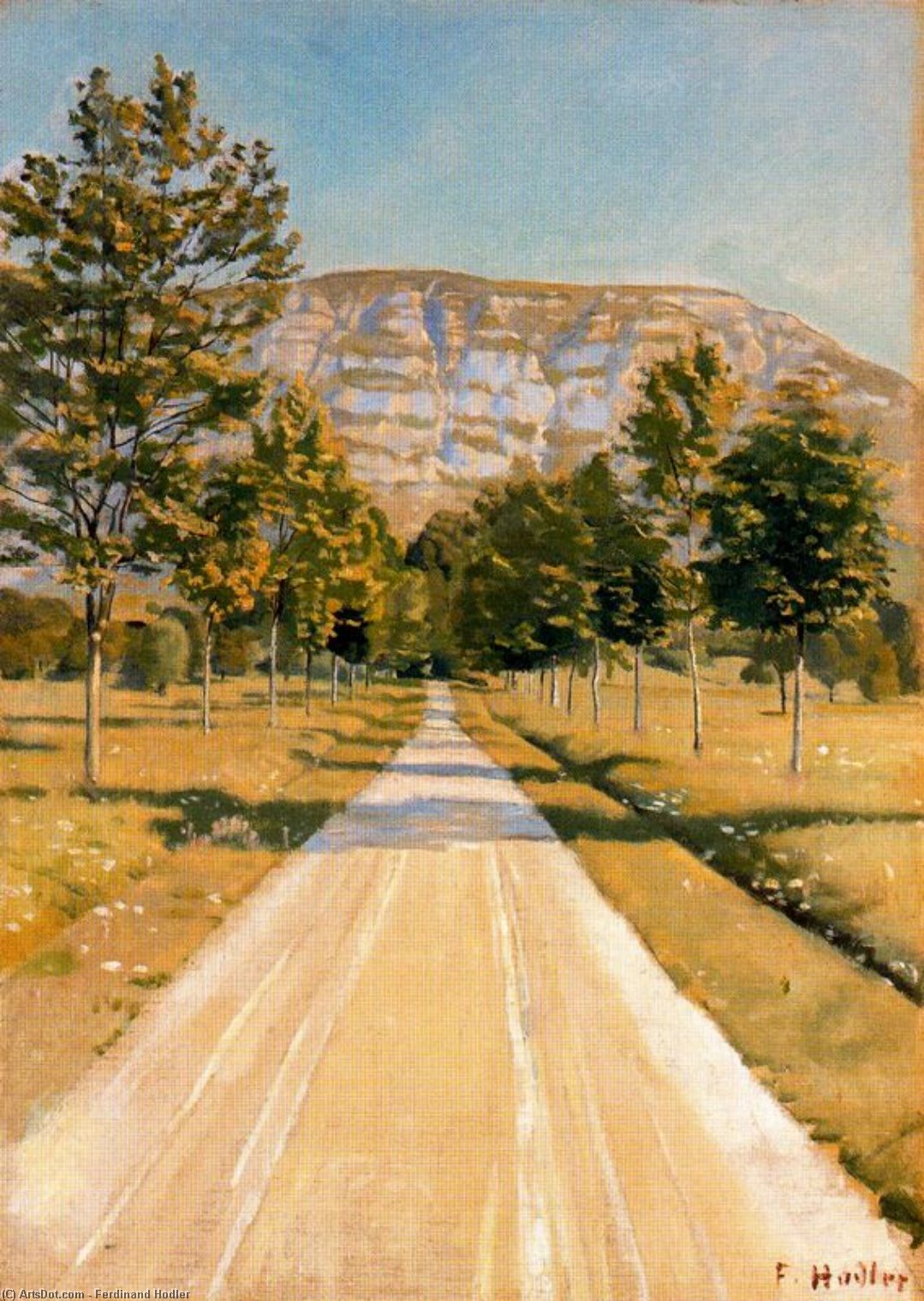 The Road To Evordes — Ferdinand Hodler