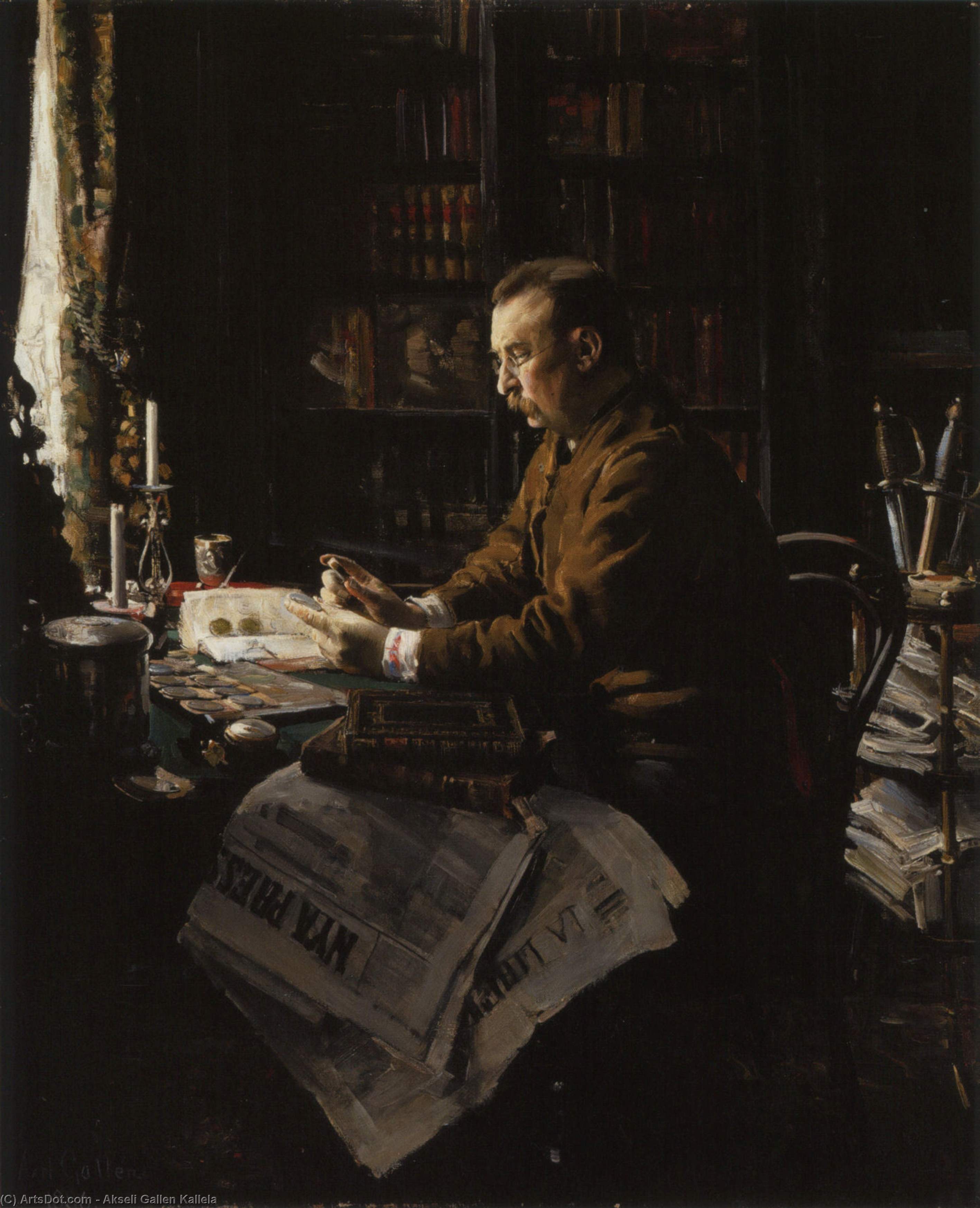 Portrait Of Dr H.f. Antell — Akseli Gallen-kallela