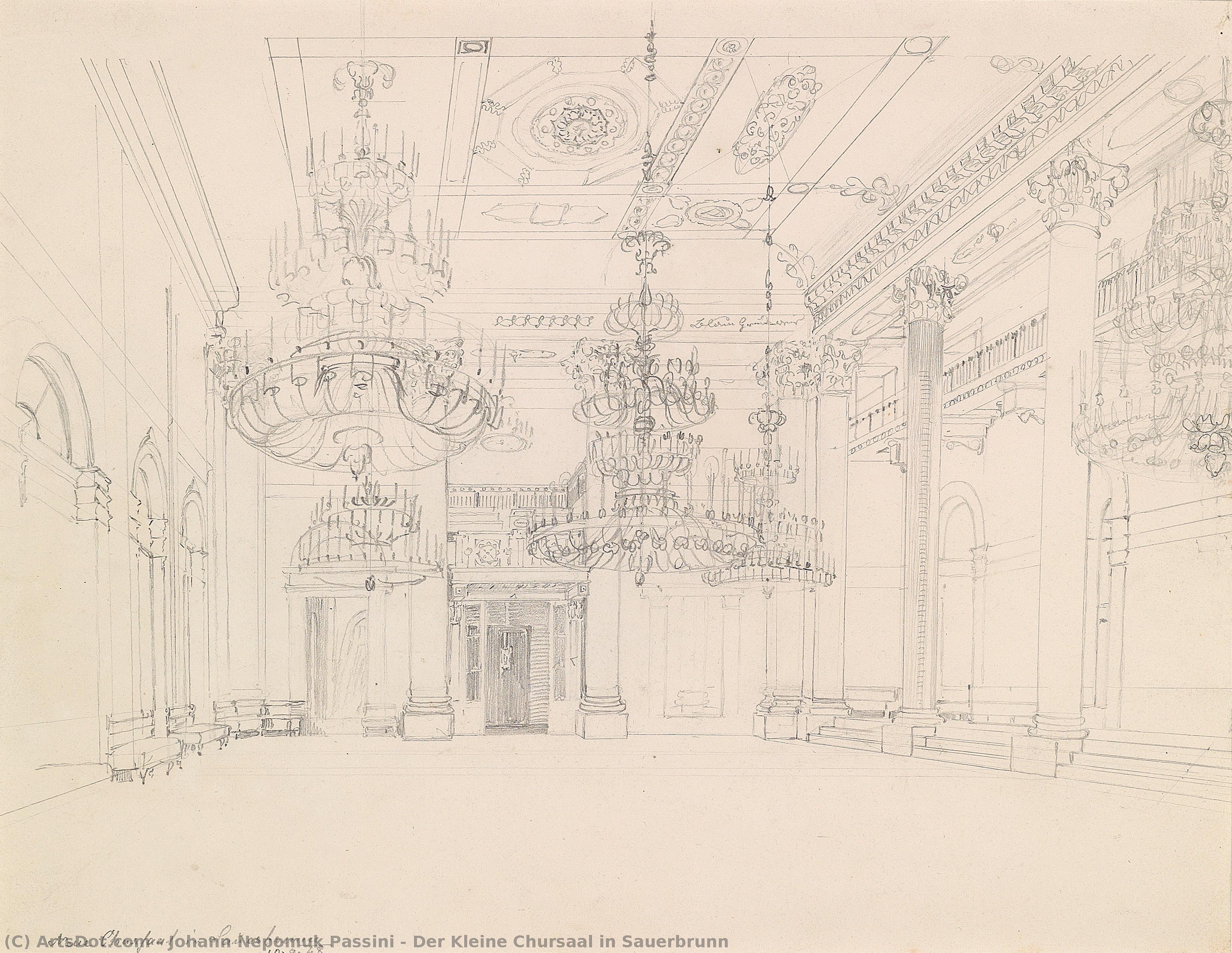 Der Kleine Chursaal In Sauerbrunn — Johann Nepomuk Passini