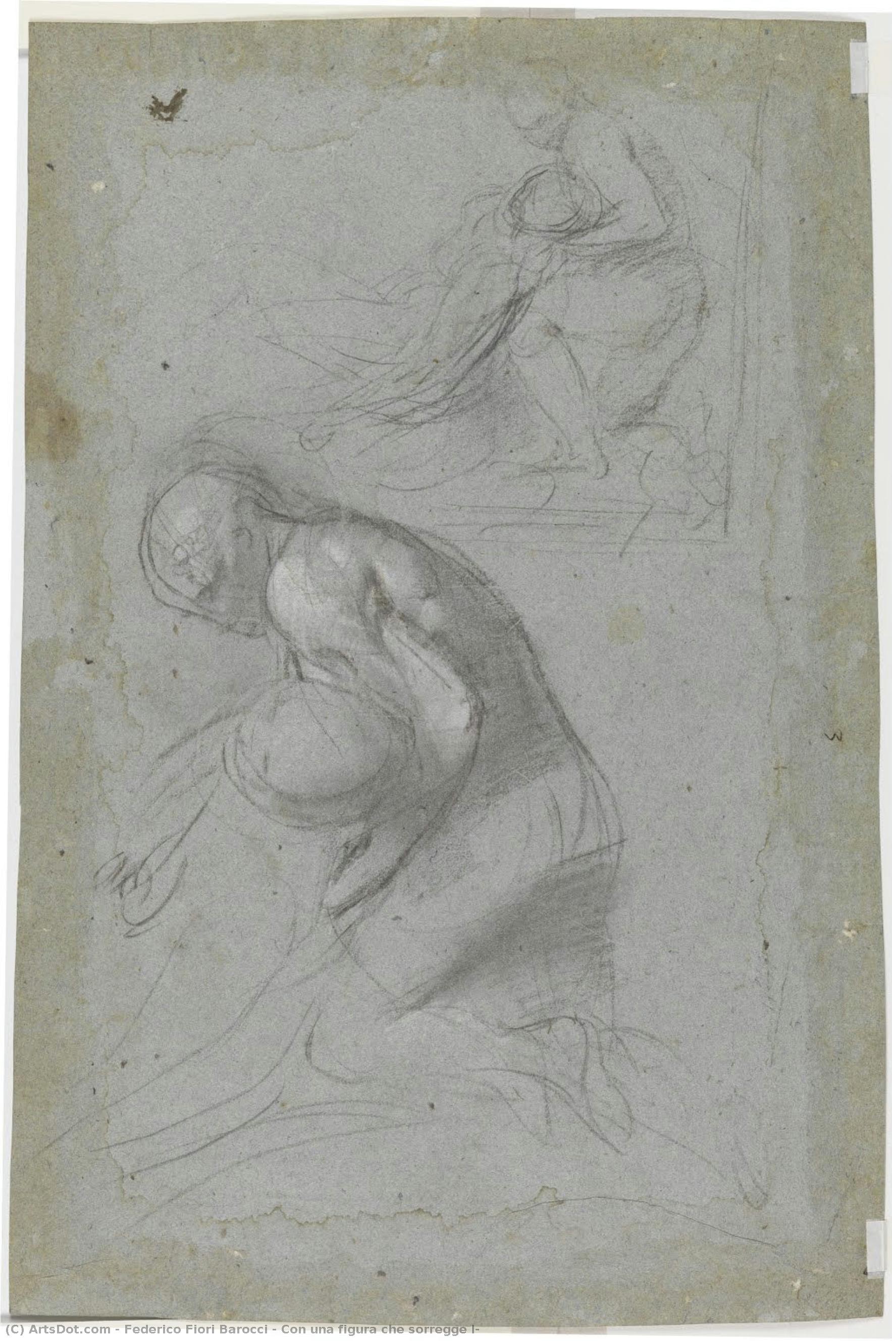 Con Una Figura Che Sorregge L — Federico Fiori Barocci
