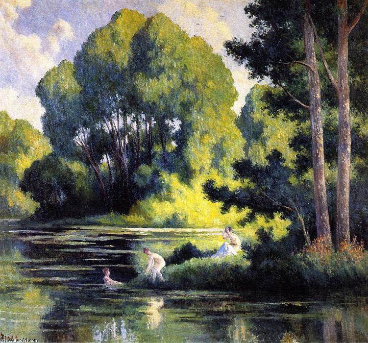 Swimming At Rolleboise — Maximilien Luce