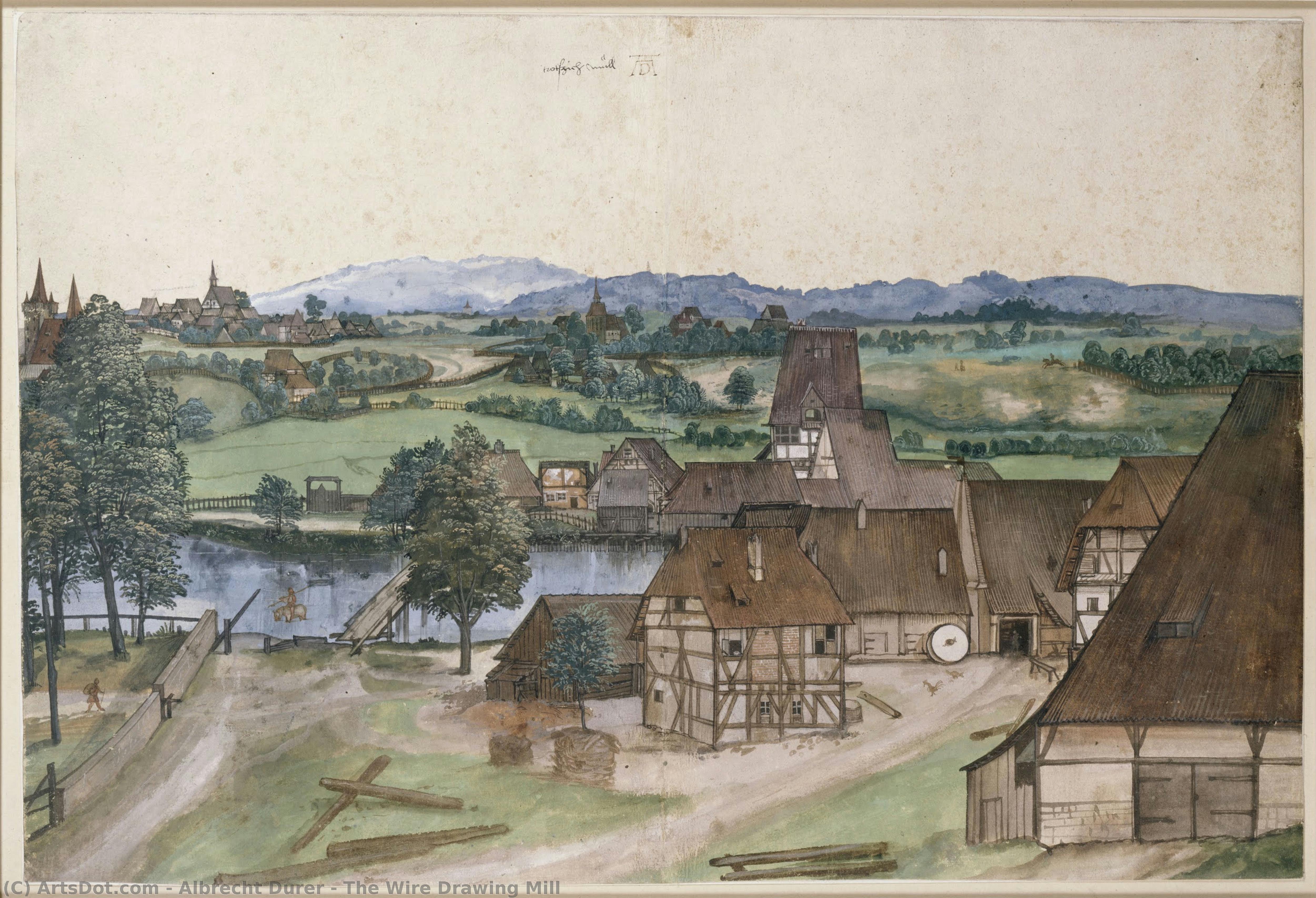 Die Drahtzieherei — Albrecht Dürer