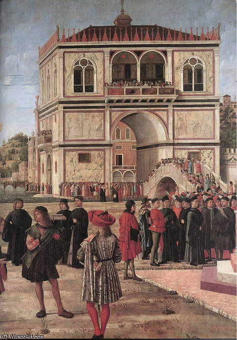 The Ambassadors Return To The English Court (detail) — Vittore Carpaccio