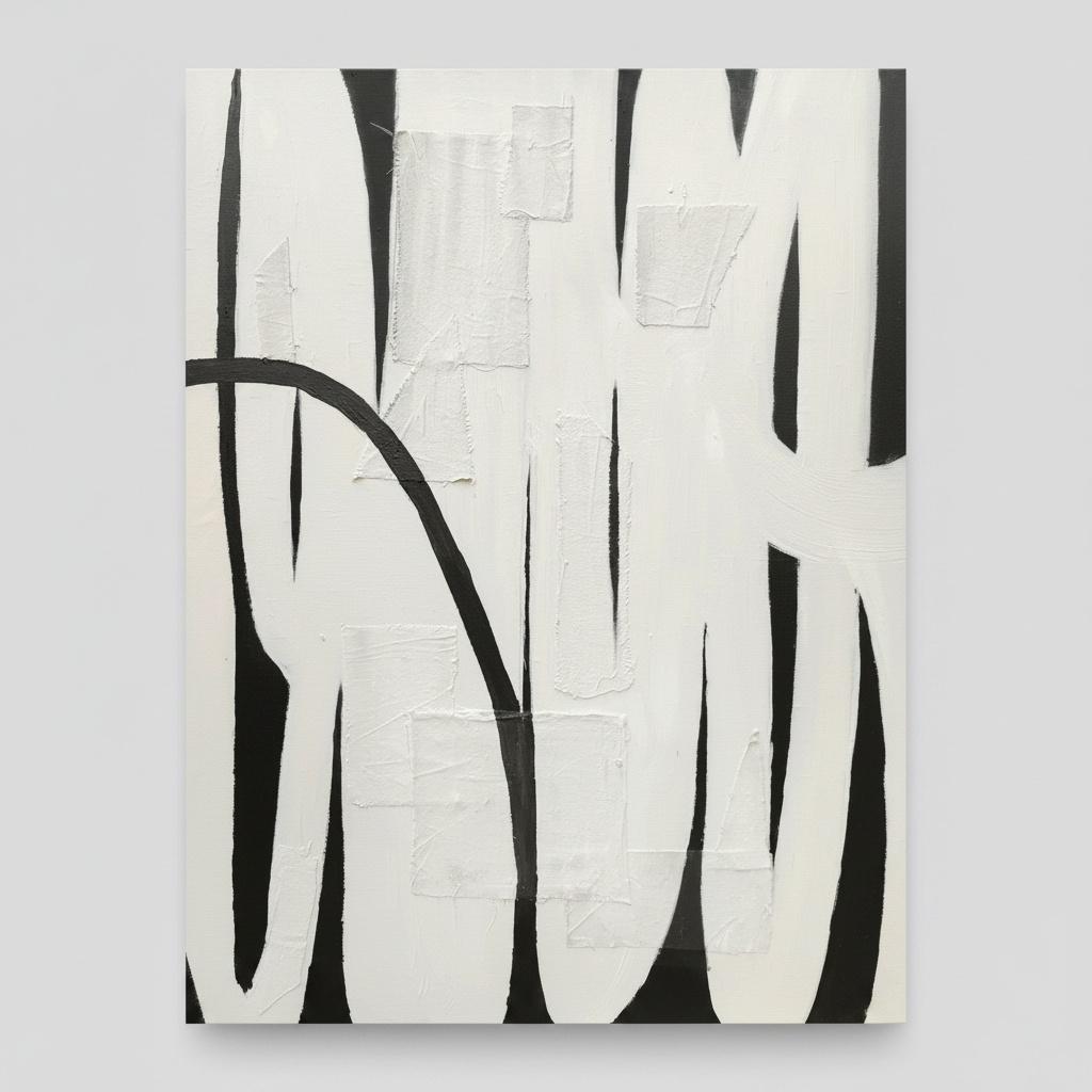 Monolithic Rhythms In Ivory And Shadow: A Singular Expression Of Gestural Light — Laurent Fabre