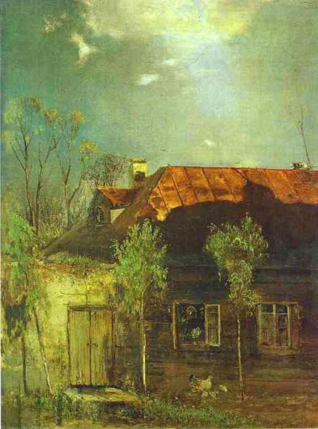 A Provincial Cottage. Spring — Алексей Саврасов