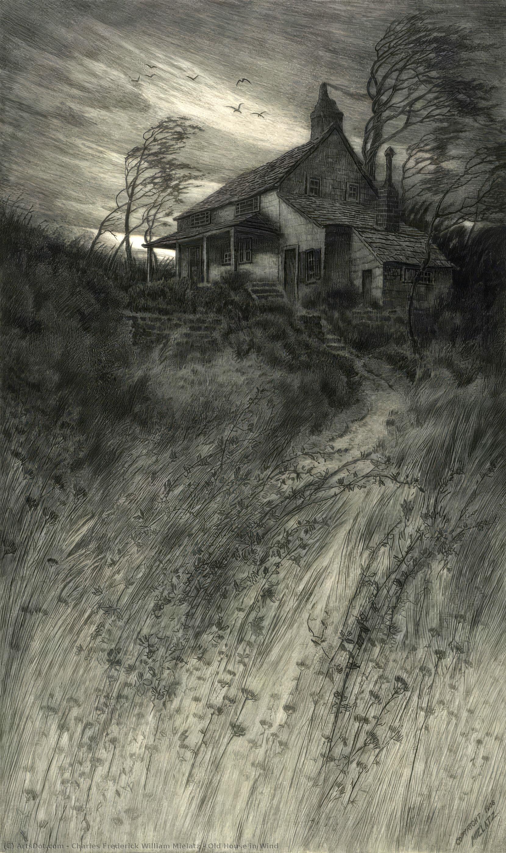 Old House In Wind — Carlos Federico Guillermo Mielatz