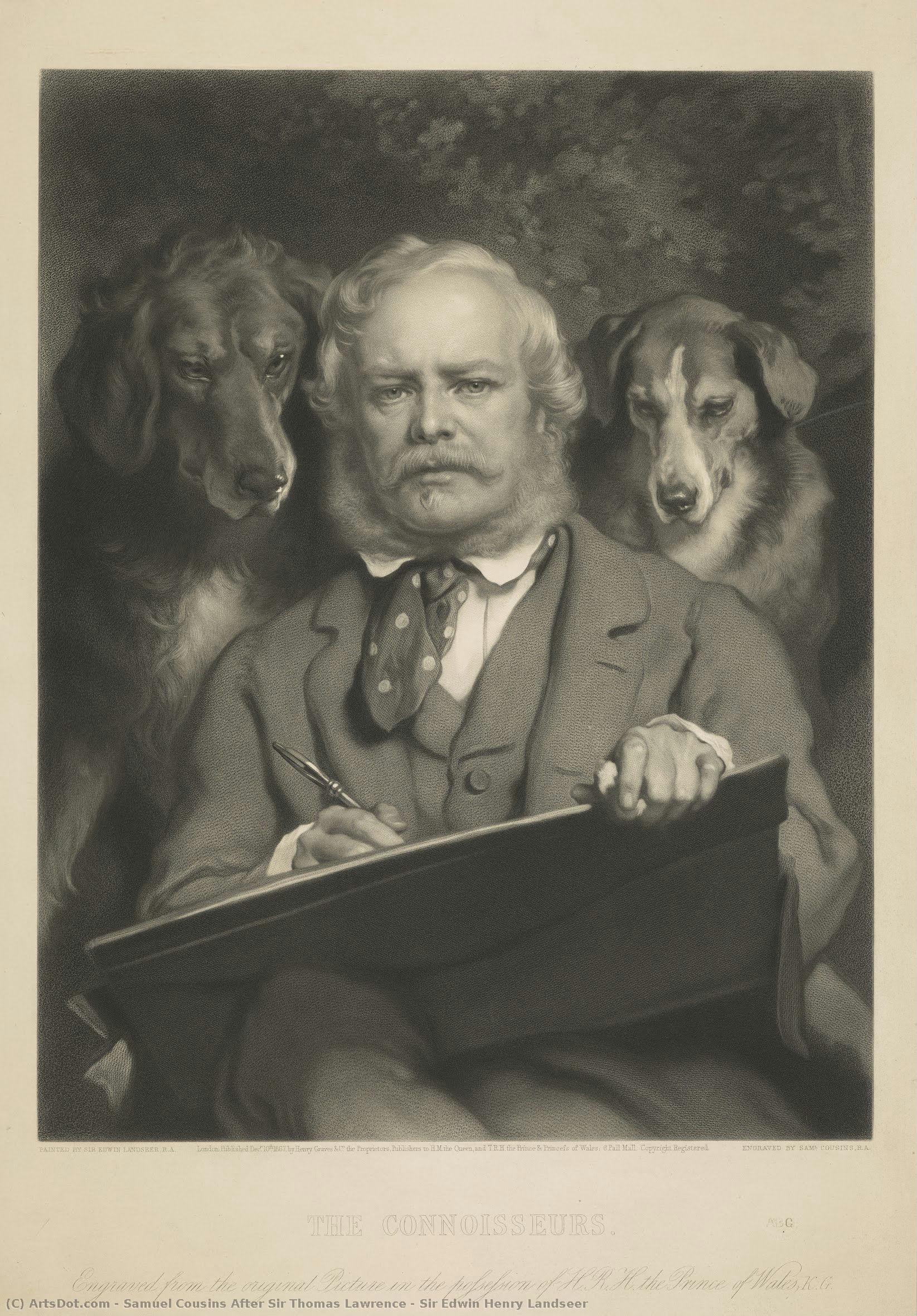 Sir Edwin Henry Landseer — Samuel Cousins After Sir Thomas Lawrence