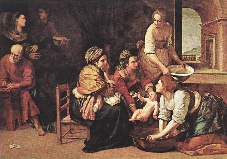 Die Geburt Des Johannes Baptist — Artemisia Gentileschi