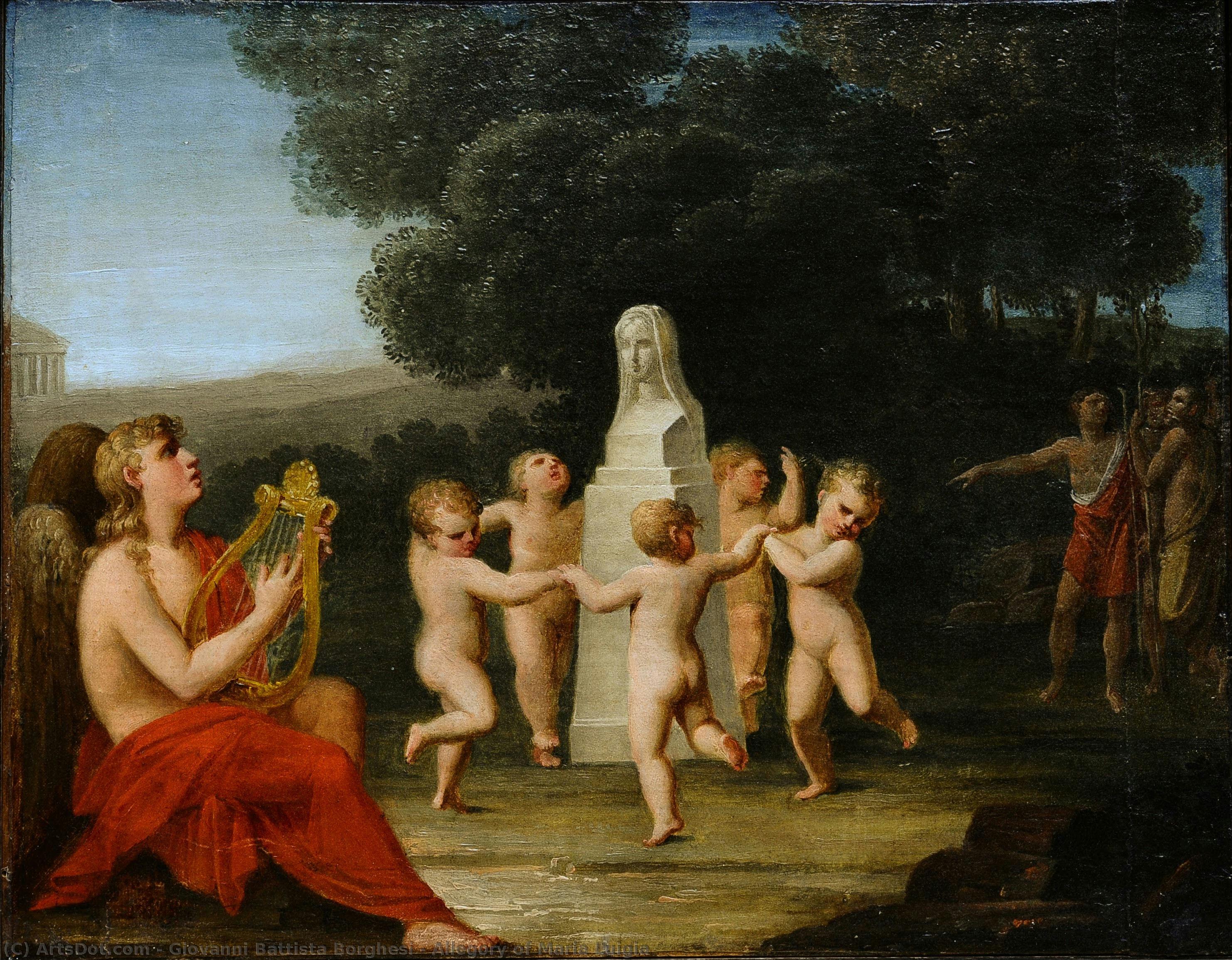 Allegory Of Maria Luigia — Giovanni Battista Borghesi
