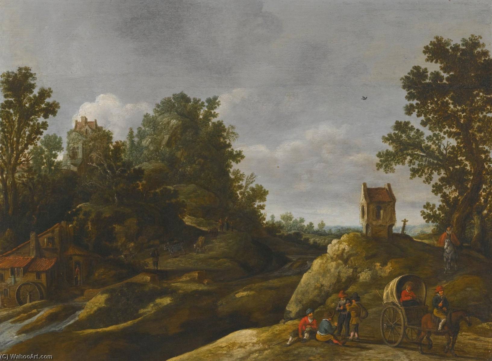 Peasants Resting By A Watermill — Jan Josefsz Van Goyen