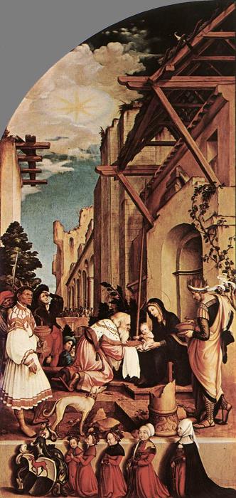 The Oberried Altarpiece (left Wing) — Hans Holbajn Mlađi