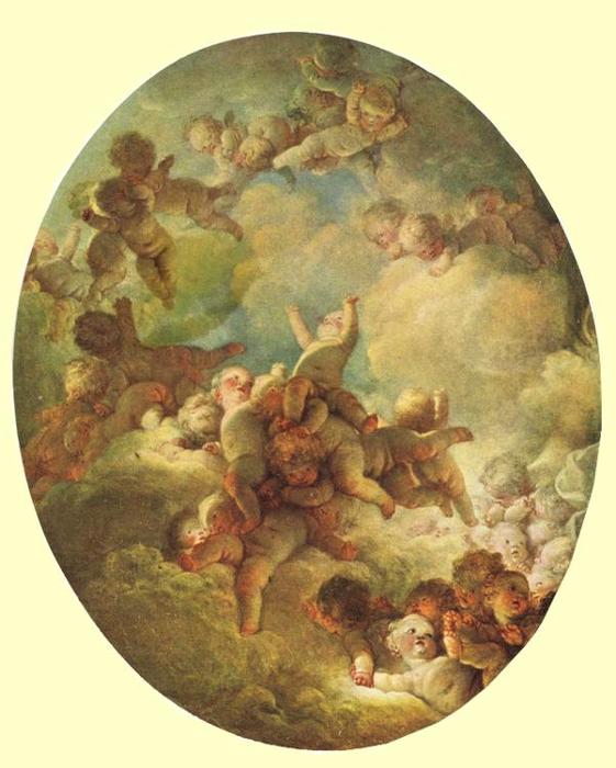 A Swarm Of Cupids — Jean-honoré Fragonard