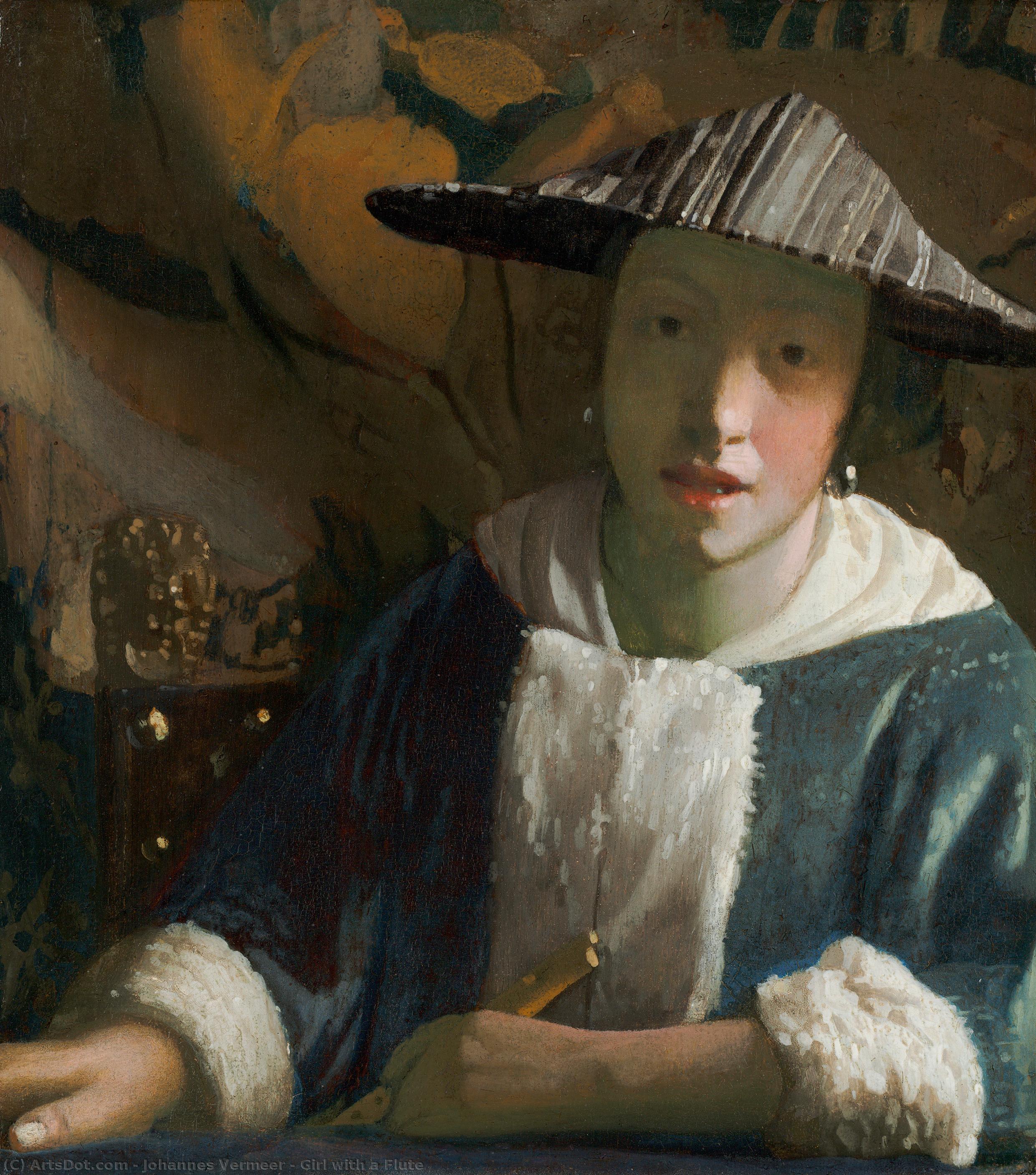 Girl With A Flute — Johannes Vermeer