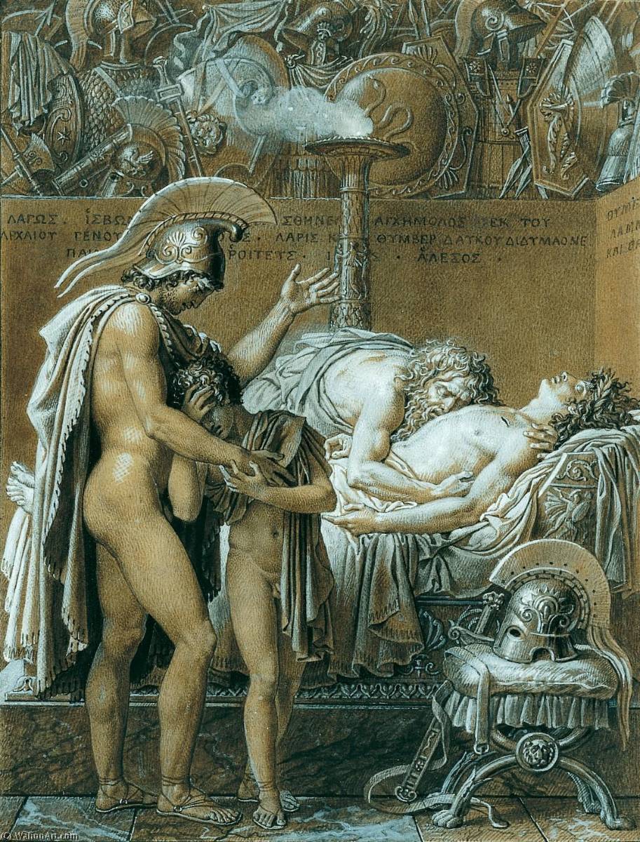 The Mourning Of Pallas — Anne-louis Girodet
