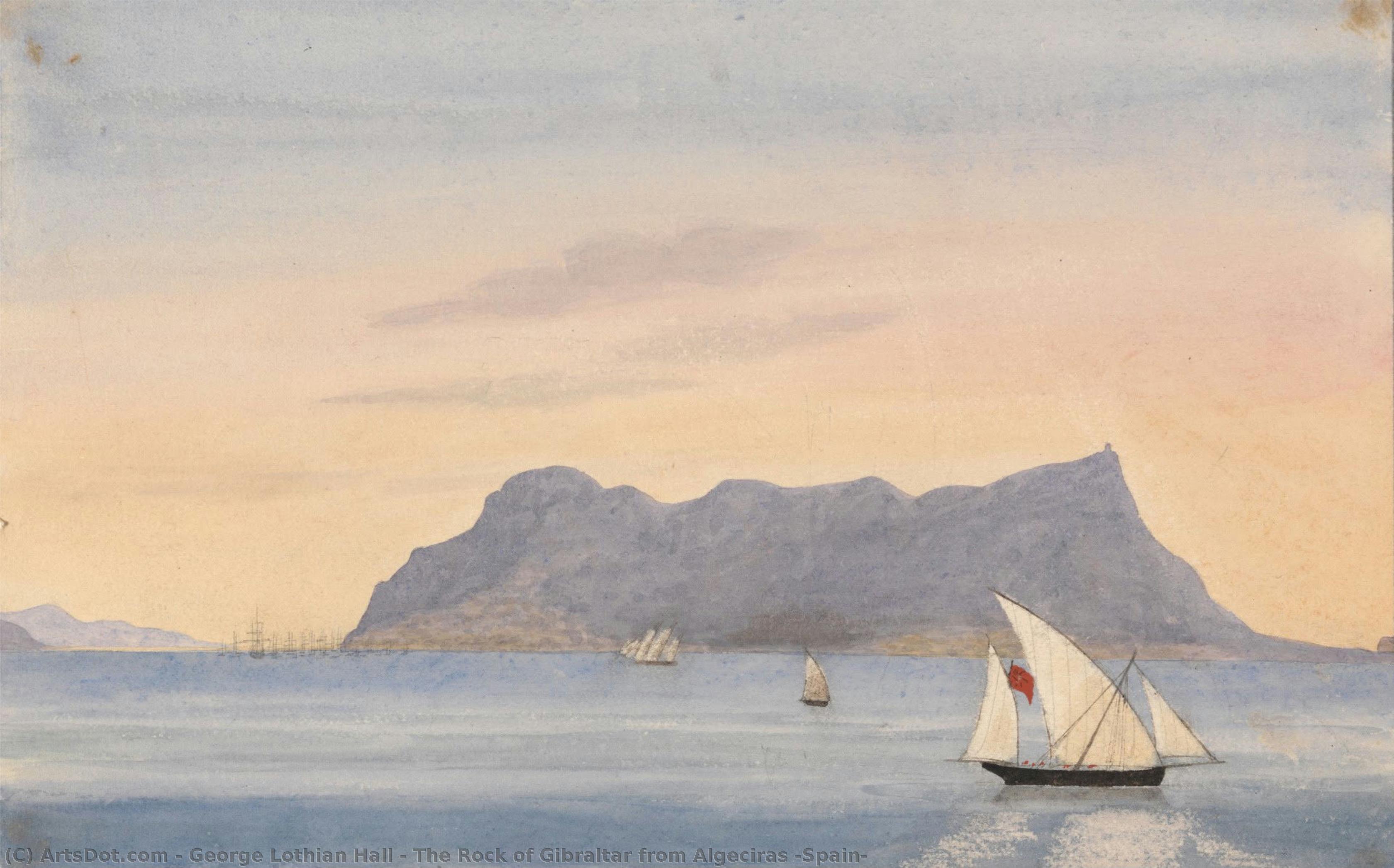The Rock Of Gibraltar From Algeciras (spain) — George Lothian Hall