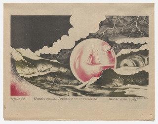 Popular Print For The Third American Biennial Of Graphic Arts In Cali, Published In Bandera De El Pueblo, May 6, 1976 (grabado Popular Impreso Para La Iii Bienal Americana De Artes Gráficas De Cali, Publicado En El Pueblo, 6 De Mayo De 1976) — Álvaro Barrios