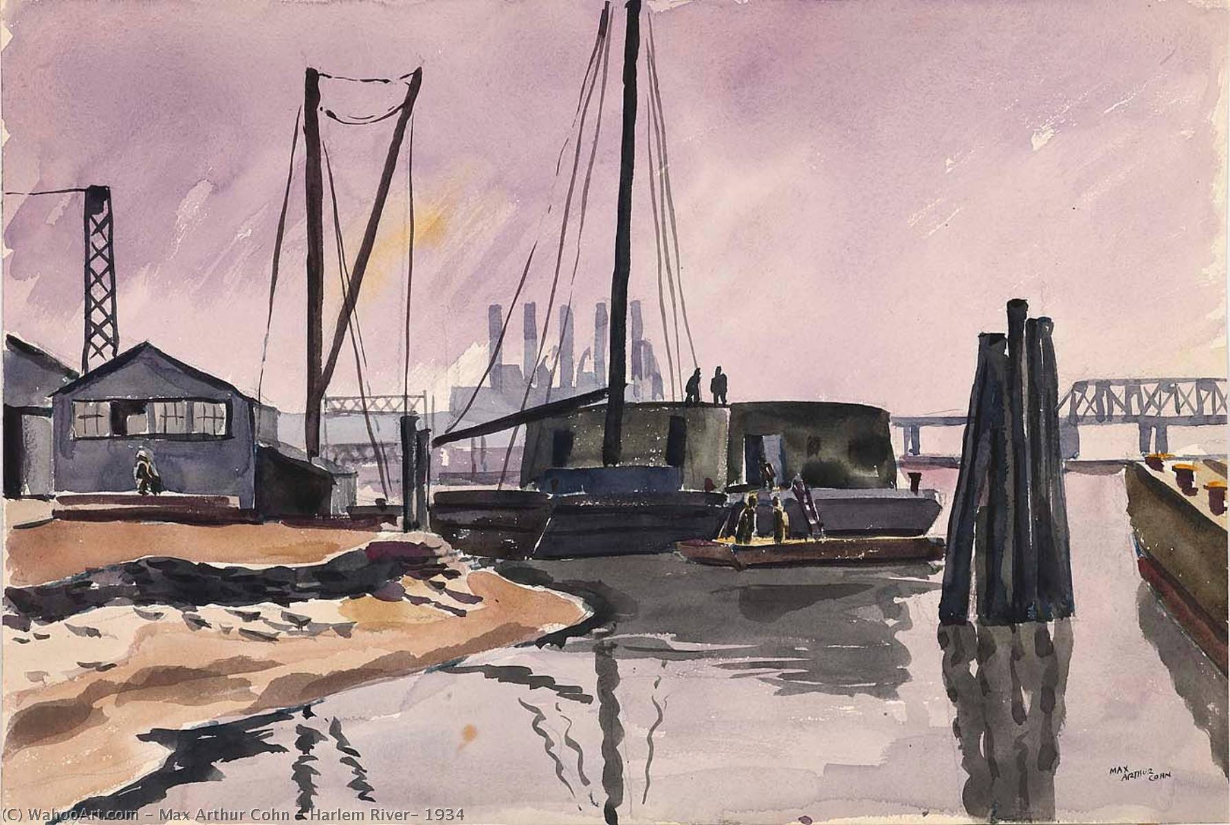Harlem River, 1934 — Max Arthur Cohn