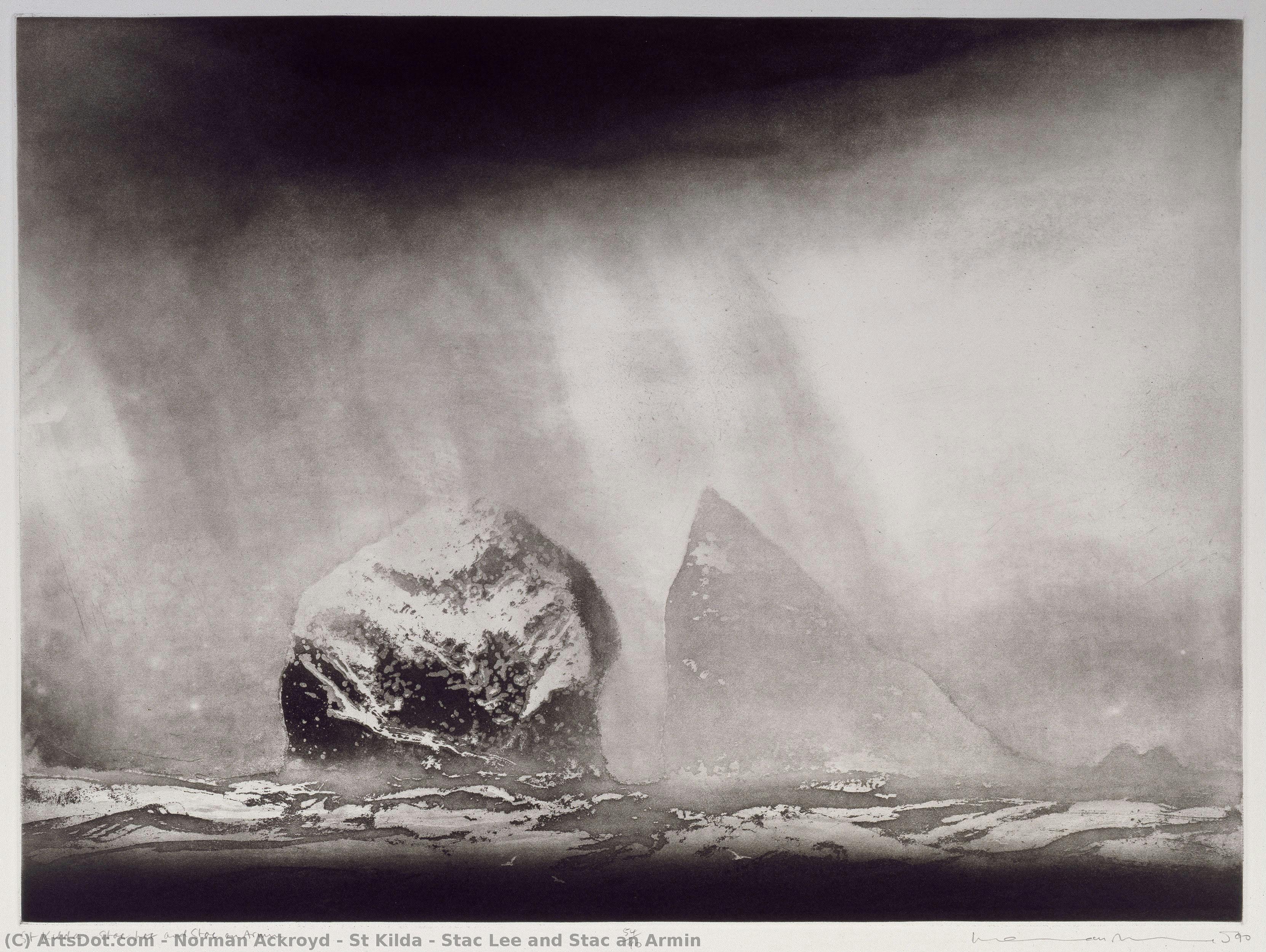 St Kilda - Stac Lee And Stac An Armin — Norman Ackroyd