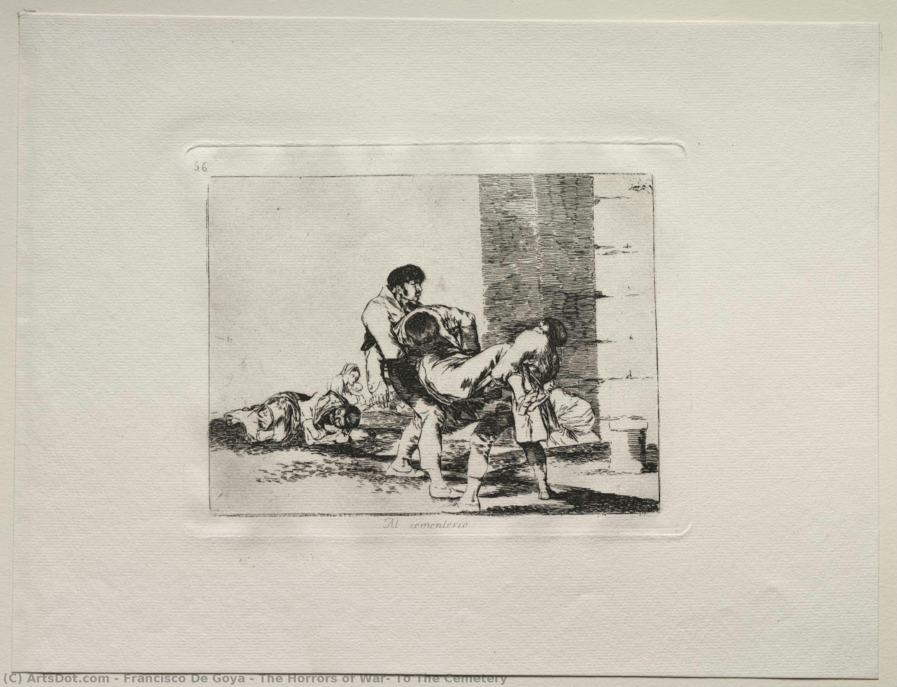 Die Schrecken Des Krieges: Zum Friedhof — Francisco José De Goya Y Lucientes