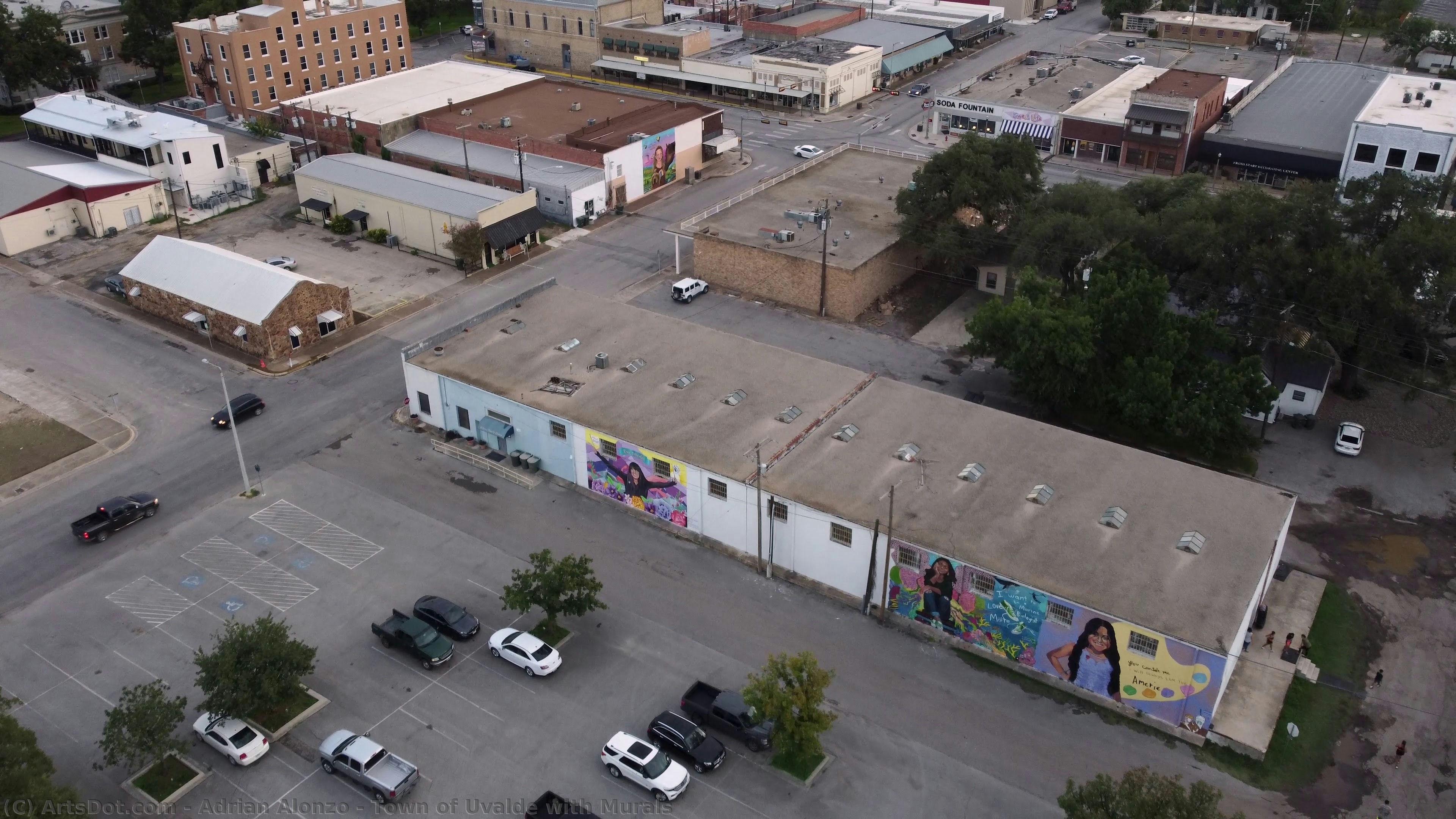 Town Of Uvalde With Murals — Adrian Alonzo