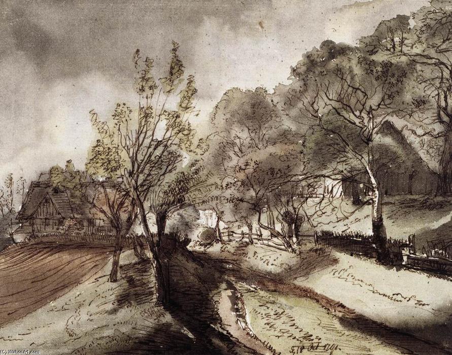Village Street With Houses — Christoph Nathe
