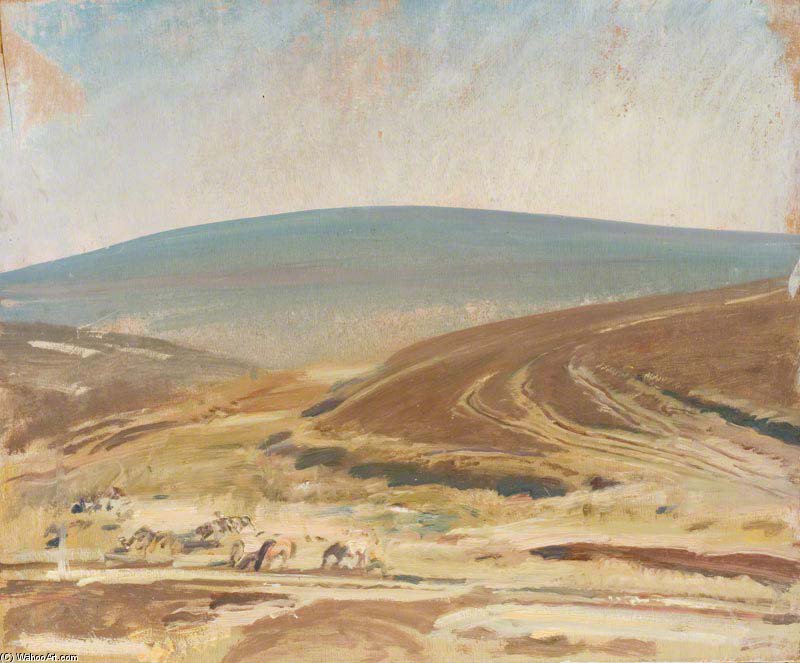 An Autumn Exmoor Landscape — Sir Alfred James Munnings